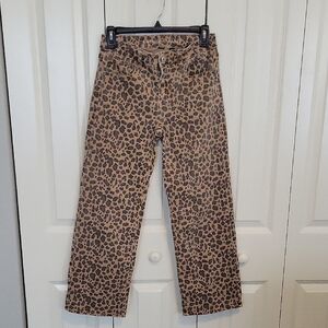 AE Leopard Print Stovepipe Jeans